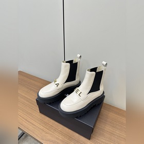 2025ss Chanel Ботинки-челси с толстой подошвой и буквой «L» 23ss