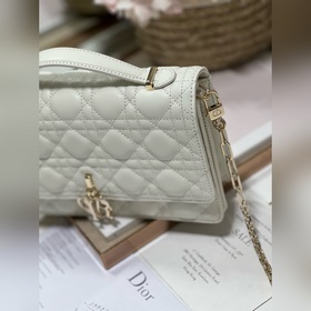Подлинный продукт высокого качества сумка MISS DIOR «белая» Эта с