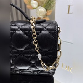 Подлинный продукт, высокое качество Lady Dior сумочка-клатч «Чер
