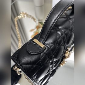 Подлинный продукт, высокое качество Lady Dior сумочка-клатч «Чер