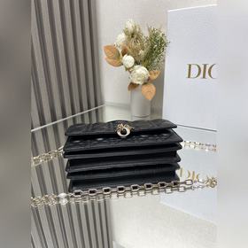 Подлинный продукт, высокое качество Lady Dior сумочка-клатч «Чер