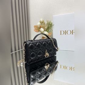 Подлинный продукт, высокое качество Lady Dior сумочка-клатч «Чер