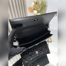 Подлинный продукт, высокое качество Lady Dior сумочка-клатч «Чер