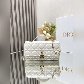 Подлинный продукт, высокое качество Lady Dior сумочка-клатч «бел