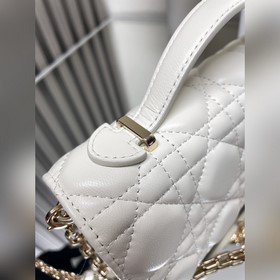 Подлинный продукт, высокое качество Lady Dior сумочка-клатч «бел
