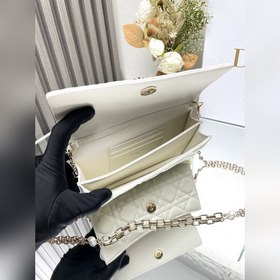Подлинный продукт, высокое качество Lady Dior сумочка-клатч «бел