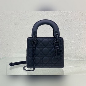 Подлинный продукт  Dior lady матовый черный l-серия 17 см Класси
