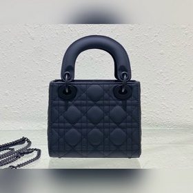 Подлинный продукт  Dior lady матовый черный l-серия 17 см Класси