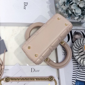 Подлинный продукт  Dior Mini lady classic серия Диана всегда бы