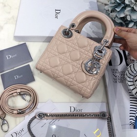 Подлинный продукт  Dior Mini lady classic серия Диана всегда бы
