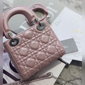 Подлинный продукт  Dior Mini lady classic серия Принцесса Диана 