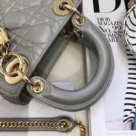 Подлинный продукт  Dior Mini lady classic серия Диана всегда бы