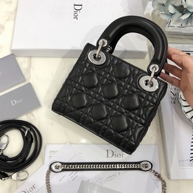 Подлинный продукт  Dior Mini lady classic серия Диана всегда был
