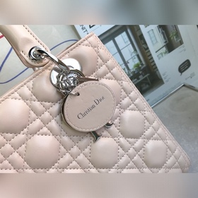 Подлинный продукт Dior Lady 5 44550 из кожи ягненка, классическая