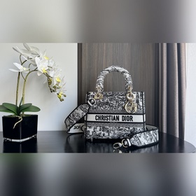 Подлинная вышивка Lady D-Lite Эта сумка Lady D-Lite сочетает в се