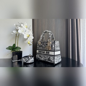 Подлинная вышивка Lady D-Lite Эта сумка Lady D-Lite сочетает в се
