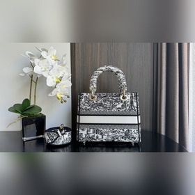 Подлинная вышивка Lady D-Lite Эта сумка Lady D-Lite сочетает в се