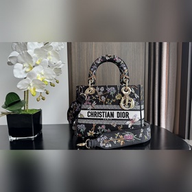Подлинная новинка. Эта сумка Lady D-Lite с вышивкой Lady D-Lite в