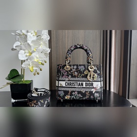 Подлинная новинка. Эта сумка Lady D-Lite с вышивкой Lady D-Lite в
