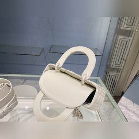 Подлинный Lady Dior My 20 см Четыре матовых эмблемы — глубокое по
