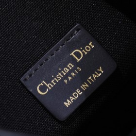 Маленькая сумка Cest Dior синего цвета с принтом Oblique, эксклюз