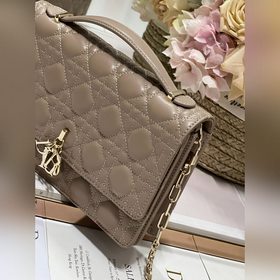 Подлинный продукт высокого качества сумка MISS DIOR «серо-коричне