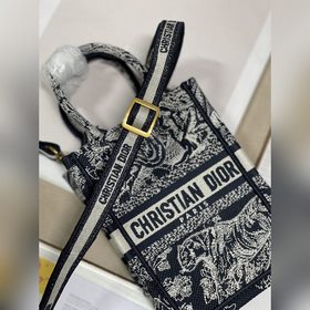 Подлинная мини-сумка для телефона Dior BOOK TOTE (новый синий тиг