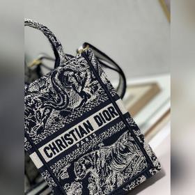 Подлинная мини-сумка для телефона Dior BOOK TOTE (новый синий тиг