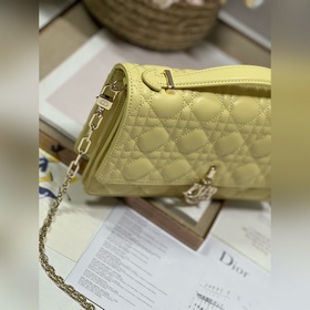 Подлинный продукт высокого качества сумка MISS DIOR «желтая» Эта 