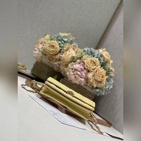 Подлинный продукт высокого качества сумка MISS DIOR «желтая» Эта 