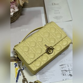 Подлинный продукт высокого качества сумка MISS DIOR «желтая» Эта 