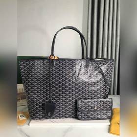 Подлинный большой тоут с улучшенными зажимами Goyard (Goyard) был многократно ис