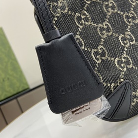 Небольшая джинсовая сумка через плечо из серии Gucci Horsebit Sli