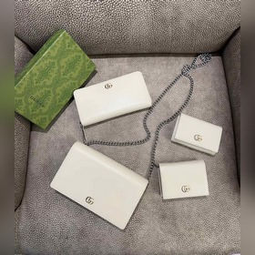 Новейший кожаный кошелек Gucci из оригинальной фабрики с двухцвет
