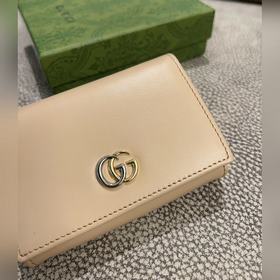 Новейший кожаный кошелек Gucci из оригинальной фабрики с двухцвет