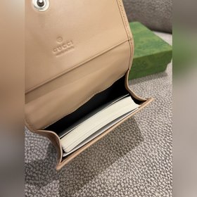 Новейший кожаный кошелек Gucci из оригинальной фабрики с двухцвет