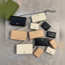 Новейший кожаный кошелек Gucci из оригинальной фабрики с двухцвет
