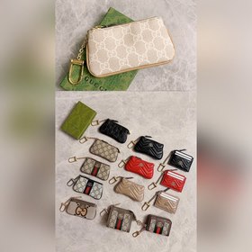 GG новый маленький кошелек для мелочи ~ Красная сумка из импортно