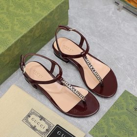GUCCI 2025 летние сандалии с классической логотипной цепочкой Нов