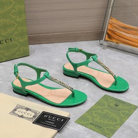 GUCCI 2025 летние сандалии с классической логотипной цепочкой Нов