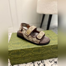 GUCCI · Гуччи Новые сандалии на плоской подошве с липучкой из кол