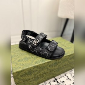 GUCCI · Гуччи Новые сандалии на плоской подошве с липучкой из кол