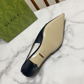 【Gucci】 24ss Весна-лето Сандалии на среднем каблуке с заостренным