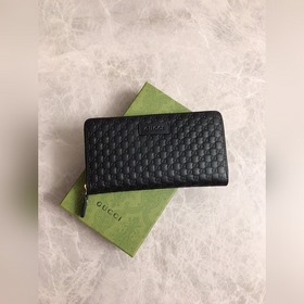 Новейший кошелек на молнии ~ Оригинальный кожаный кошелек Small G
