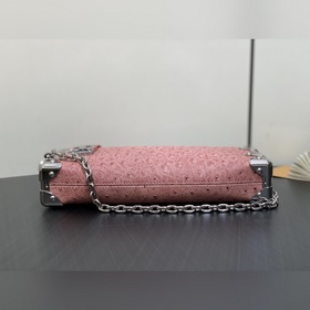 Высококачественная оригинальная сумка M25445 из розовой кожи с уз