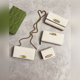 Новейшая модель Gucci — кошелек с двойным G-образным замком и бан