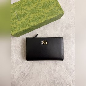 Новейший кожаный кошелек Gucci из оригинальной фабрики с двухцвет