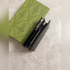 Новейший кожаный кошелек Gucci из оригинальной фабрики с двухцвет