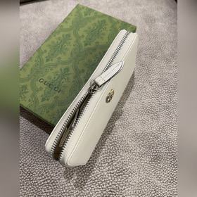 Новейший кожаный кошелек Gucci из оригинальной фабрики с двухцвет