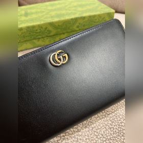 Новейший кожаный кошелек Gucci из оригинальной фабрики с двухцвет